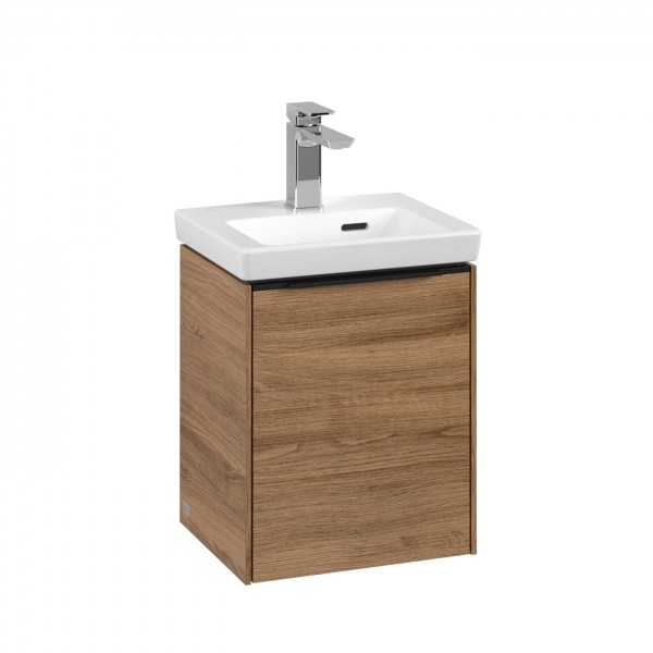 Villeroy & Boch Subway 3.0 Waschbeckenunterschrank, 1 Tür, 351 x 432 x 293 mm, Kansas Oak / Kansas O