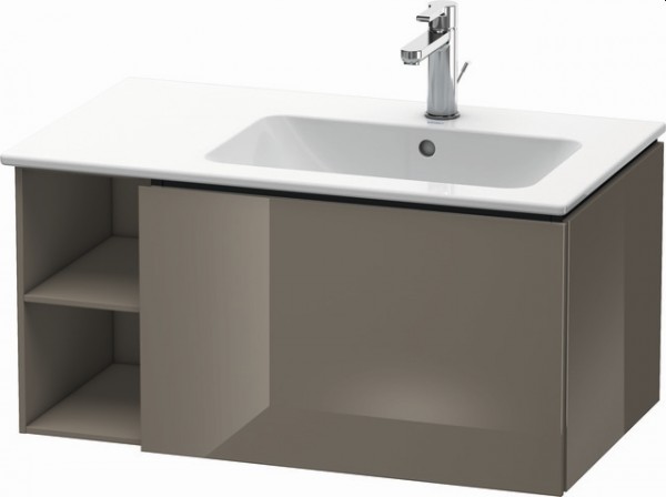 Duravit L-Cube Waschtischunterbau wandhängend Flanell Grau Hochglanz 820x481x400 mm - LC619208989