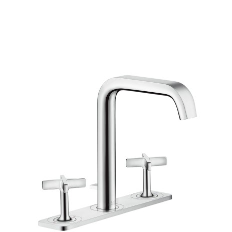 Hansgrohe 3-Loch Waschtischarmatur Axor Citterio E Standmodell chrom mit Platte, 36116000 , 36116000