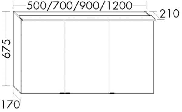 Burgbad Spiegelschrank Vry 670x906x200 Vry, SPIY090PN610