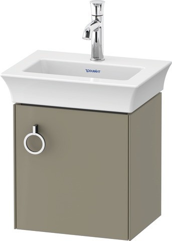 Duravit White Tulip Waschtischunterbau wandhängend Stein Grau Hochglanz 384x298x410 mm - WT4250RH2H2