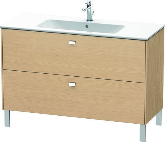 Duravit Brioso Waschtischunterbau bodenstehend Natur Eiche Matt 1220x479x683 mm - BR440401030