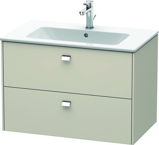 Duravit Brioso Waschtischunterbau wandhängend Taupe Matt 820x479x553 mm - BR410201091