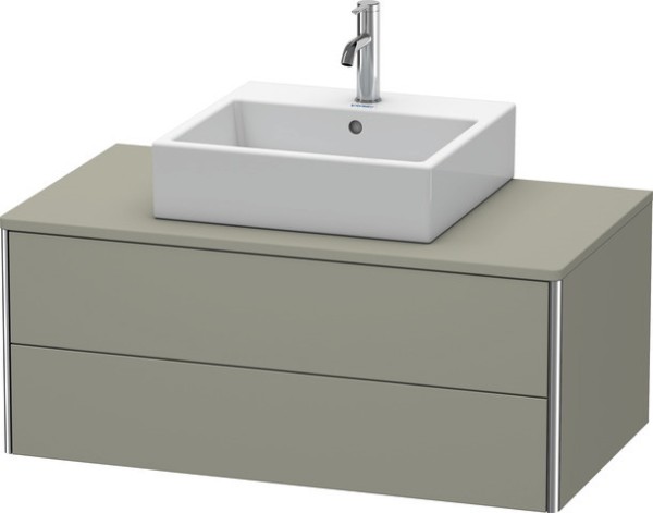 Duravit XSquare Konsolenwaschtischunterbau wandhängend Stein Grau Seidenmatt 1000x548x400 mm - XS491