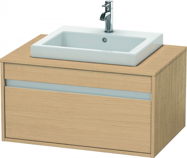 Duravit Ketho Konsolenwaschtischunterbau wandhängend Natur Eiche Matt 800x550x426 mm - KT679403030