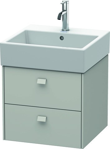 Duravit Brioso Waschtischunterbau wandhängend Betongrau Matt 484x459x442 mm - BR415200707