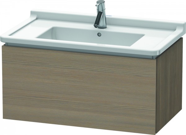 Duravit L-Cube Waschtischunterbau wandhängend Eiche Terra Matt 820x469x408 mm - LC616503535