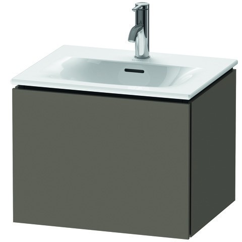 Duravit L-Cube Waschtischunterbau wandhängend Flanell Grau Seidenmatt 520x421x400 mm - LC613409090