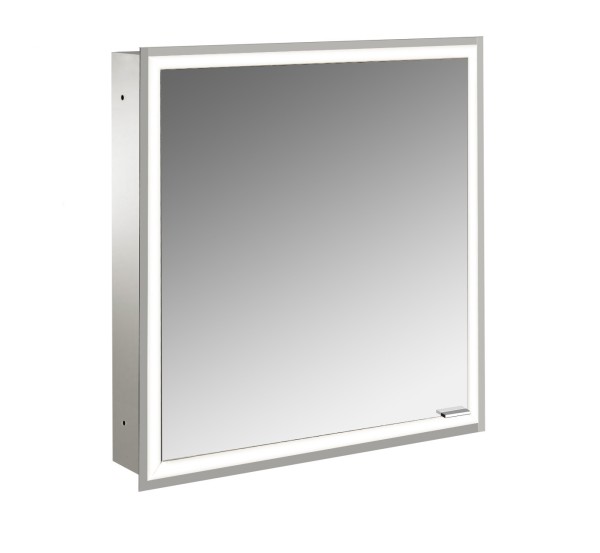 emco LED-Lichtspiegelschrank prime Facelift Unterputz, 600 mm, 1-türig, IP 20 Türanschlag links, Rüc