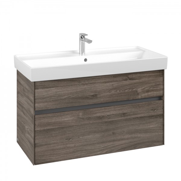 Villeroy & Boch Collaro Waschbeckenunterschrank, 2 Auszüge, 954 x 546 x 444 mm, Stone Oak