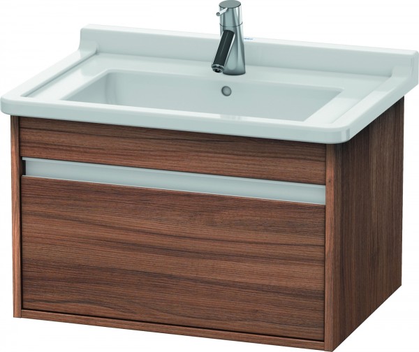 Duravit Ketho Waschtischunterbau wandhängend Nussbaum Matt 800x455x410 mm - KT666407979