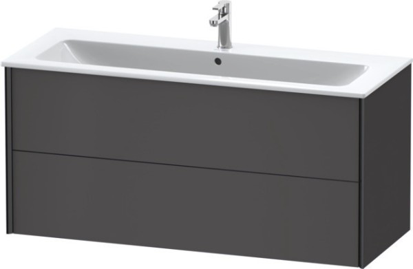 Duravit XViu Waschtischunterbau wandhängend Graphit Matt 1210x480x560 mm - XV41280B2490E00