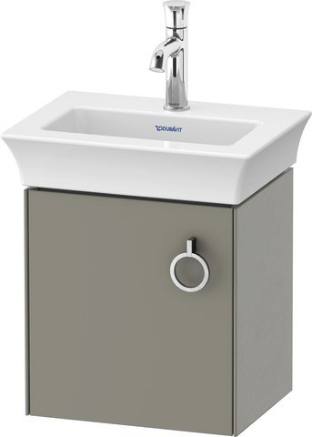 Duravit White Tulip Waschtischunterbau wandhängend Stein Grau Seidenmatt 384x298x410 mm - WT4250L929