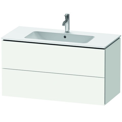 Duravit L-Cube Waschtischunterbau wandhängend Weiß Matt 1020x481x550 mm - LC624201818