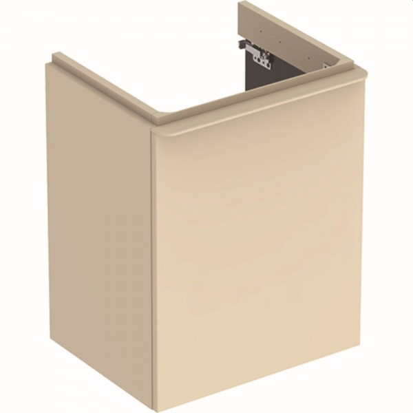 Geberit Smyle Square Unterschrank für Handwaschbecken, m. 1 Tür li 49,2x61,7x40,6cm, sand-grau, 5003