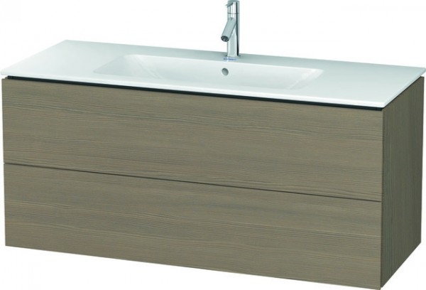 Duravit L-Cube Waschtischunterbau wandhängend Eiche Terra Matt 1220x481x550 mm - LC624303535