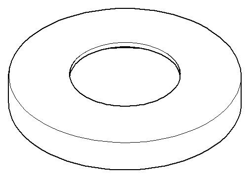 Dornbracht Rosette Ersatzteile 092722042 D. 60 x D. 28,3 x 9 mm Platin