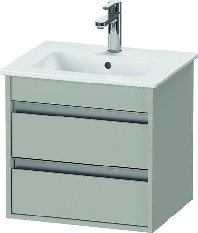 Duravit Ketho Waschtischunterbau wandhängend Betongrau Matt 500x412x480 mm - KT644400707