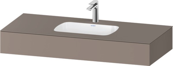 Duravit Qatego Einbauwaschtisch mit Konsole Basalt Matt 1200x550x170 mm - QA4692043430000