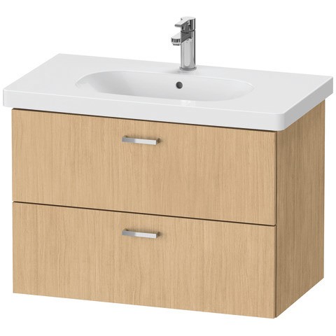 Duravit XBase Waschtischunterbau wandhängend Natur Eiche Matt 800x458x560 mm - XB619003030