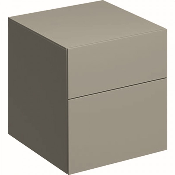 Geberit Xeno2 Seitenschrank mit 2 Schubladen 45x51x46,2cm, greige, 500504001