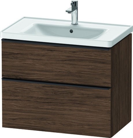 Duravit D-Neo Waschtischunterbau wandhängend Nussbaum dunkel Matt 784x452x625 mm - DE435502121