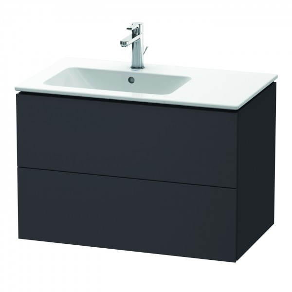 Duravit L-Cube Waschtischunterbau wandhängend Graphit Supermatt 820x481x550 mm - LC629108080