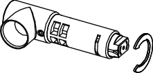 Tece -Ersatzteil Beschlag und Dämpfer links fur Sitz/Deckel CLASSIC (ab 2021), 9820581