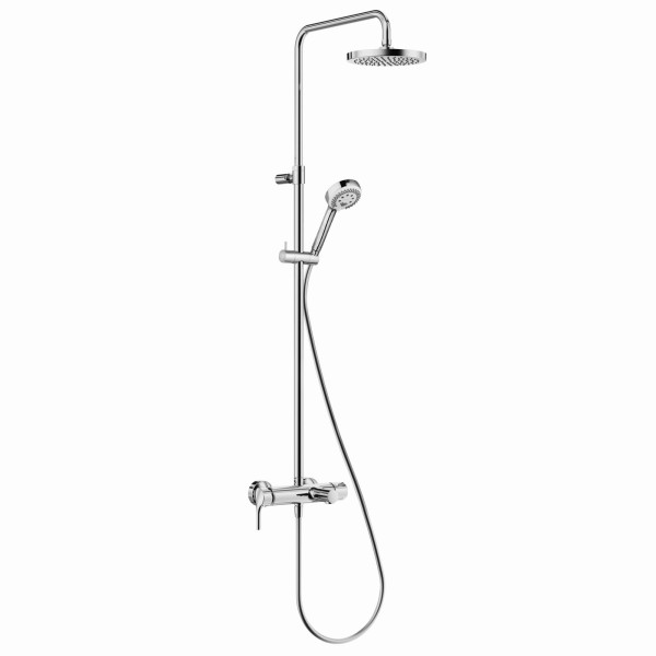 Kludi LOGO EHM Dual Shower System mit Wanneneinlauf 8 l/min chrom, 6808305-00WR9