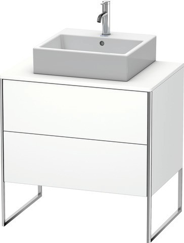 Duravit XSquare Konsolenwaschtischunterbau bodenstehend Weiß Matt 800x548x778 mm - XS492001818