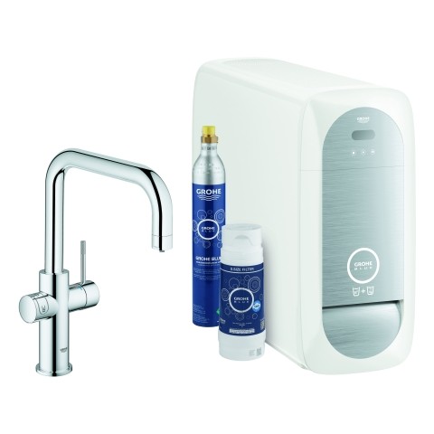 Grohe Blue Home Starter Kit 31456 Bluetooth/WIFI U-Auslauf chrom, 31456001