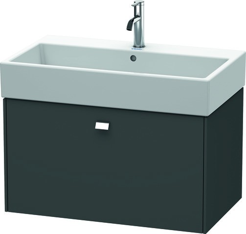 Duravit Brioso Waschtischunterbau wandhängend Graphit Matt 784x459x442 mm - BR405501049