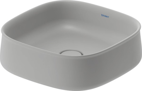 Duravit Zencha Aufsatzbecken Grau Seidenmatt, 420 mm - 2373426779