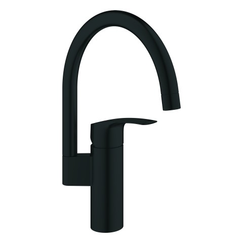 GROHE Küchenarmatur Eurosmart 33202_3 hoher Auslauf matt black, 332022433