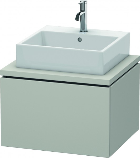 Duravit L-Cube Konsolenwaschtischunterbau wandhängend Betongrau Matt 620x547x400 mm - LC581000707