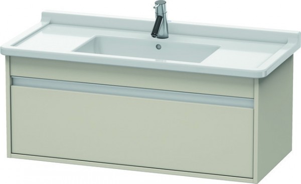 Duravit Ketho Waschtischunterbau wandhängend Taupe Matt 1000x455x410 mm - KT666509191