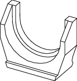 Tece flex PMA 40 63 Pressgabel 50 mm Druckhülse, 720216