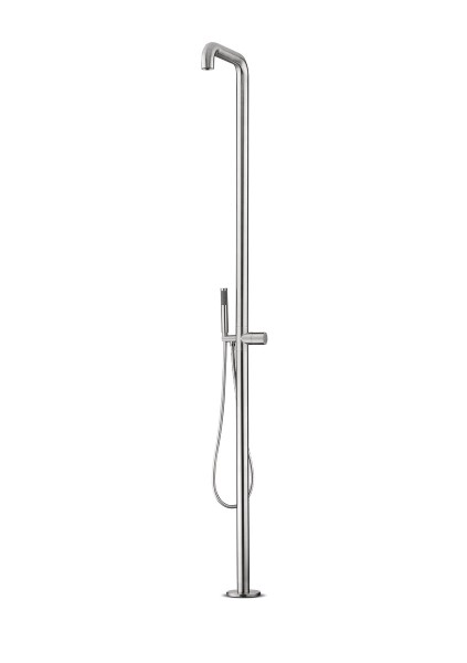 JEE-O Flow Shower 02 freistehende Dusche für innen und aussen, edelstahl gebürstet, 500-6110
