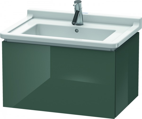 Duravit L-Cube Waschtischunterbau wandhängend Dolomiti Grau Hochglanz 670x469x408 mm - LC616403838