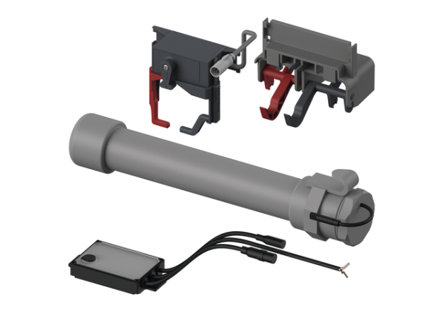 Tece planus WC-Fernauslösung kabelgebund. Elektrotaster 6 V-Batterie, 9240356