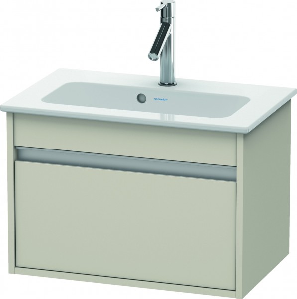 Duravit Ketho Waschtischunterbau wandhängend Taupe Matt 600x385x410 mm - KT642209191