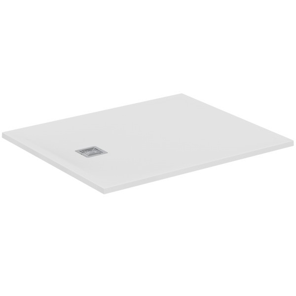 Ideal Standard Rechteck-Duschwanne Ultra Flat S + 1200x1000mm Abl.25cm Mitte/Seite Weiss, T5605FR