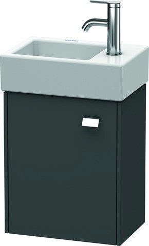 Duravit Brioso Waschtischunterbau wandhängend Graphit Matt 364x239x442 mm - BR4049L1049