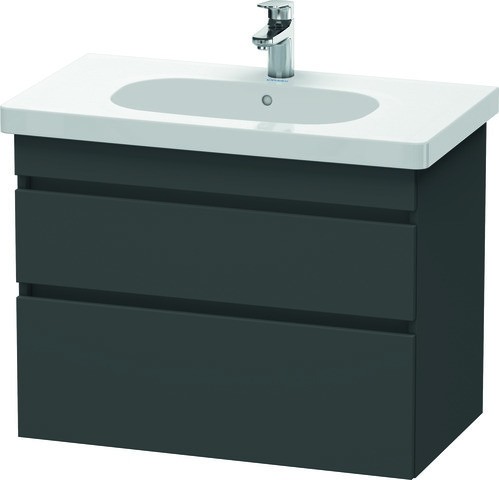 Duravit DuraStyle Waschtischunterbau wandhängend Graphit Matt 800x453x610 mm - DS648404949