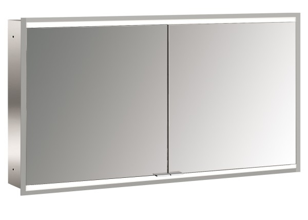 emco LED-Lichtspiegelschrank prime 2 Facelift Unterputz, 1300 mm, 2-türig, IP 20 Rückwand verspiegel