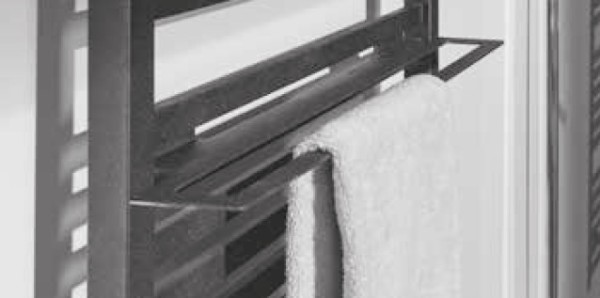 HSK Handtuchhalter, einhängbar Breite 600 mm, 04 weiß, 840001-04-600