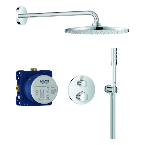 GROHE Unterputz-Duschsystem Grohtherm 34869 THM Thermostat 2 Abgänge chrom, 34869000