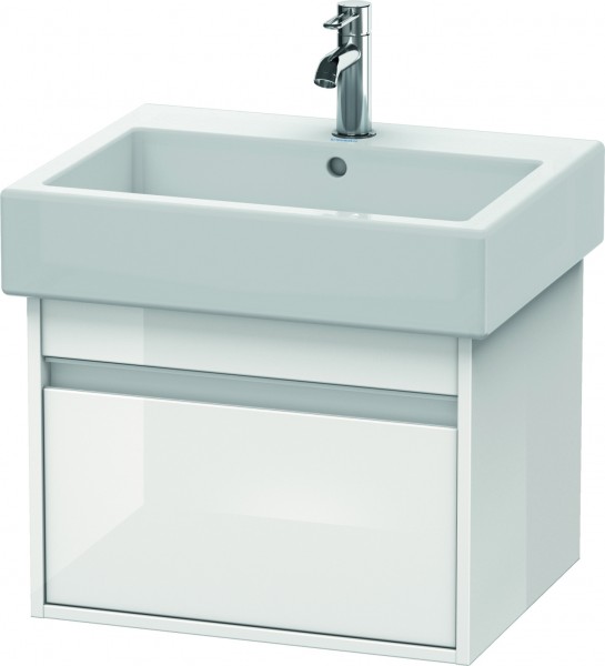 Duravit Ketho Waschtischunterbau wandhängend Weiß Hochglanz 550x440x410 mm - KT668602222