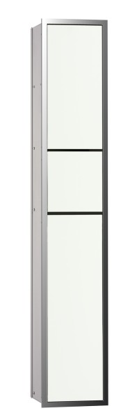 emco WC-Modul asis 150, chrom / optiwhite Unterputz, 964 mm, Doppelfach mit Boden mit Papierhalter,