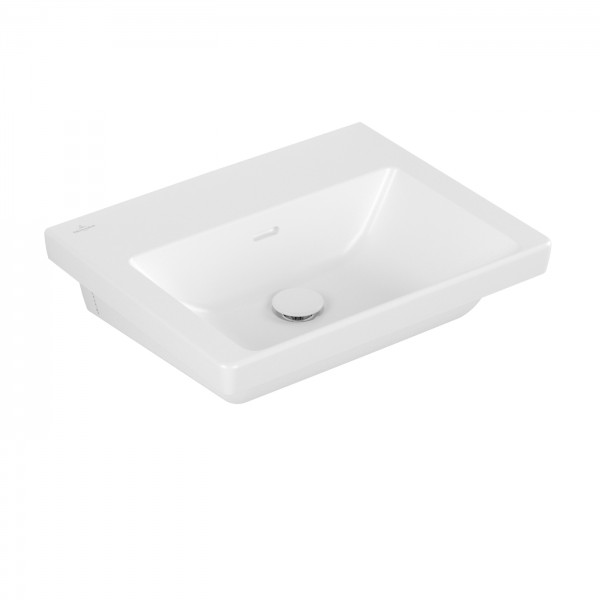 Villeroy & Boch Subway 3.0 Waschbecken, 550 x 440 x 165 mm, Stone White CeramicPlus, ohne Überlauf,